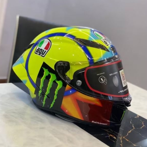 Helm Pista Soleluna 2021 Helm Valentino Rossi 46 Helm Motor Full face Helm Fullface Murah Helm Pista