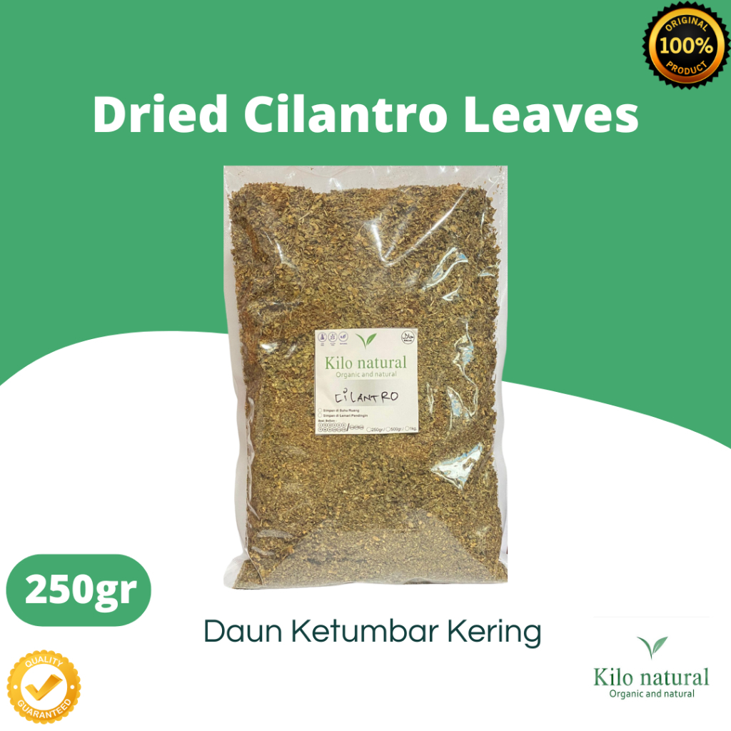 

250gr Dried Cilantro Leaves / Daun Ketumbar Kering / Dry Corriander Leaves 250gr
