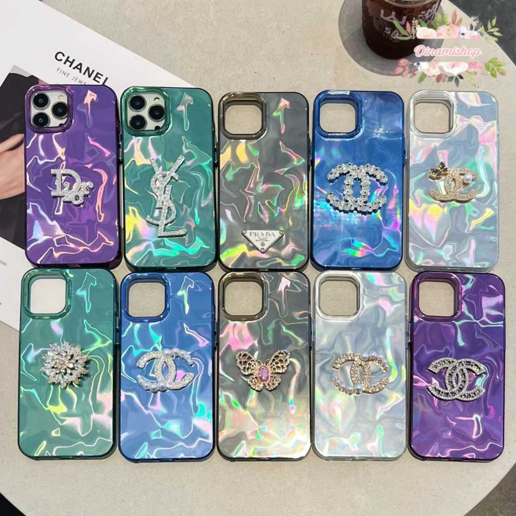 GC137 Case Waterry Textured Laser Hardcase Luxury 3D Casing Hp Softcase For XIOMI REDMI A3 2024 NOTE