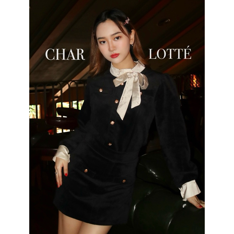 J'ADORE - Charlotte Set atasan dan bawahan satu set wanita lengan panjang