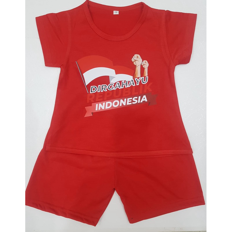 STELAN VIRAL 17AGUSTUS/BAJU   CEWEK/BAJU ANAK PEREMPUAN/STELAN ANAK CEWEK/BAJU ANAK UMUR2-8TAHUN