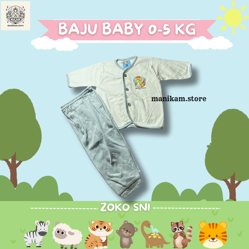 Zoko Baju Bayi Newborn Baju Bayi PREMIUM Baju Bayi Unisex Baju Bayi One Set