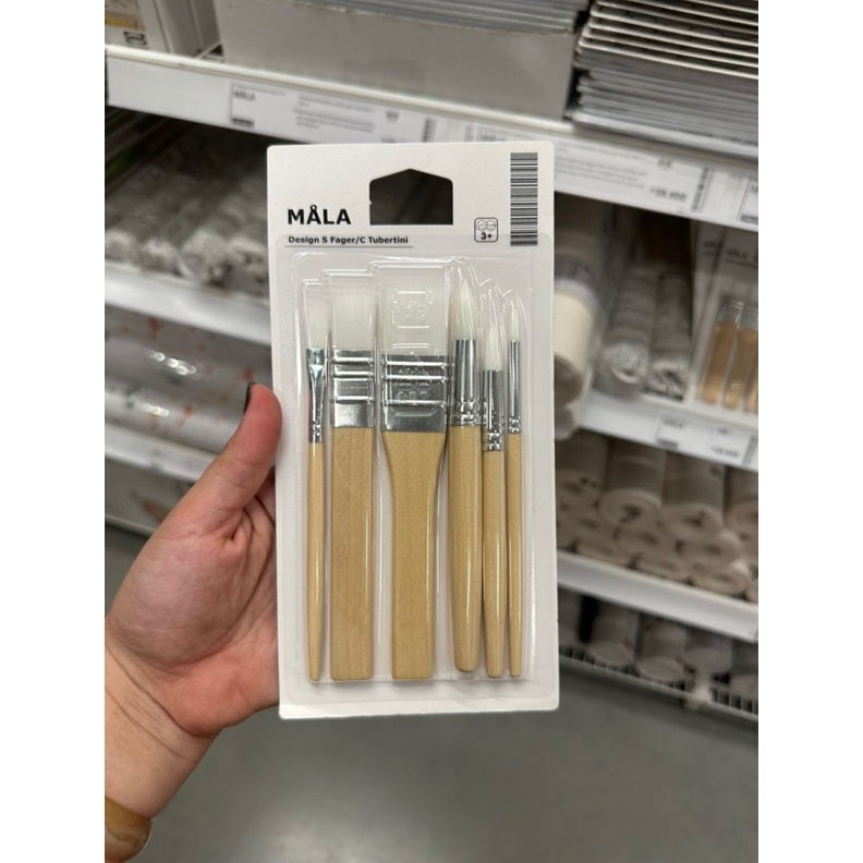 

PAKET INSTAN MALA Kuas lukis set isi 6 kuas melukis kuas menggambar kuas mewarnai