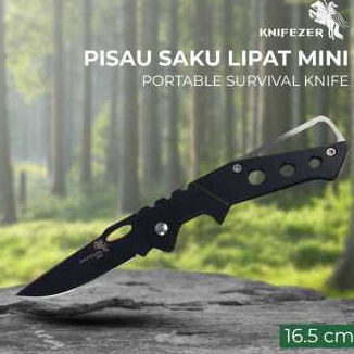Diskon Terkeren  TGDE375 KNIFEZER PISAU SAKU LIPAT MINI SERBAGUNA PORTABLE KNIFE SURVIVAL  W46