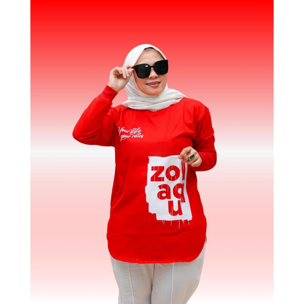 ZOLAQU kaos original (H) terbaru 2023 baju atasan zolaqu jolaqu zolaku wanita ori terbaru