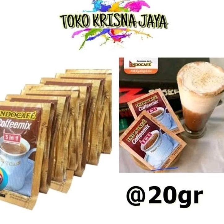 

KOPI INDOCAFE COFFEEMIX SACHET 20GR 1 RENCENG ISI 10 BUNGKUS