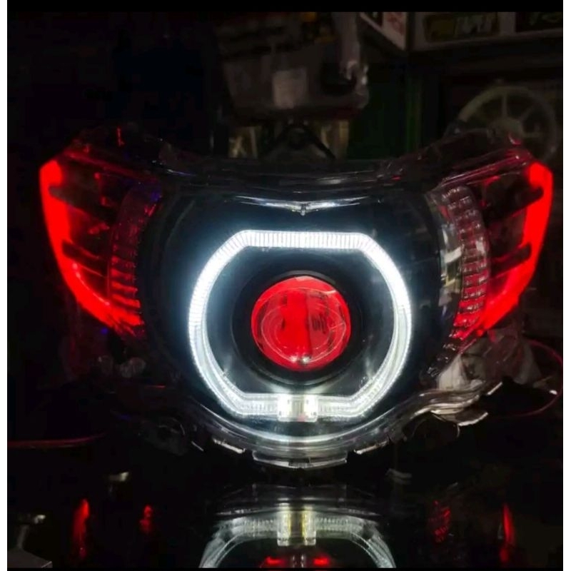 BILED ALA LAMPU DEPAN MIO SOUL GT 115 /XEON GT 125 CUSTOM ALIS RUNNING PLUS BILED ALA SUPER TERANG B