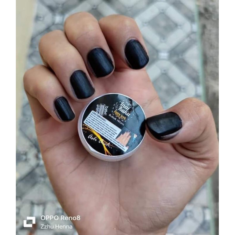 inai kuku/ pewarna kuku/ warna hitam