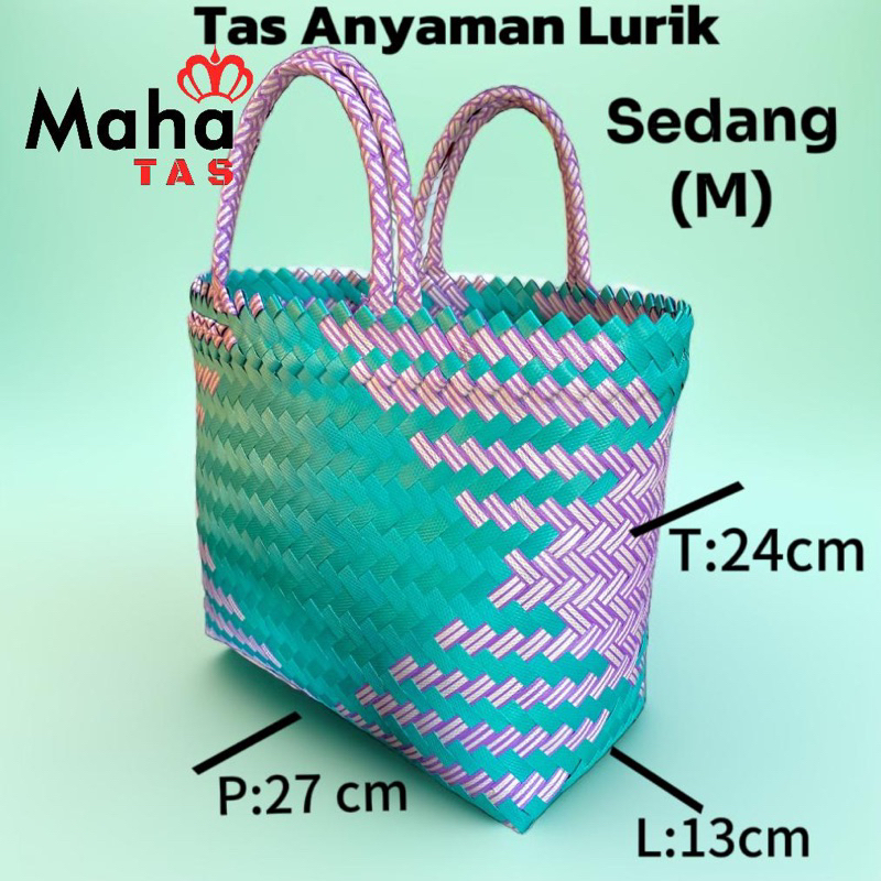 

Tas Anyaman plastik lurik size M.