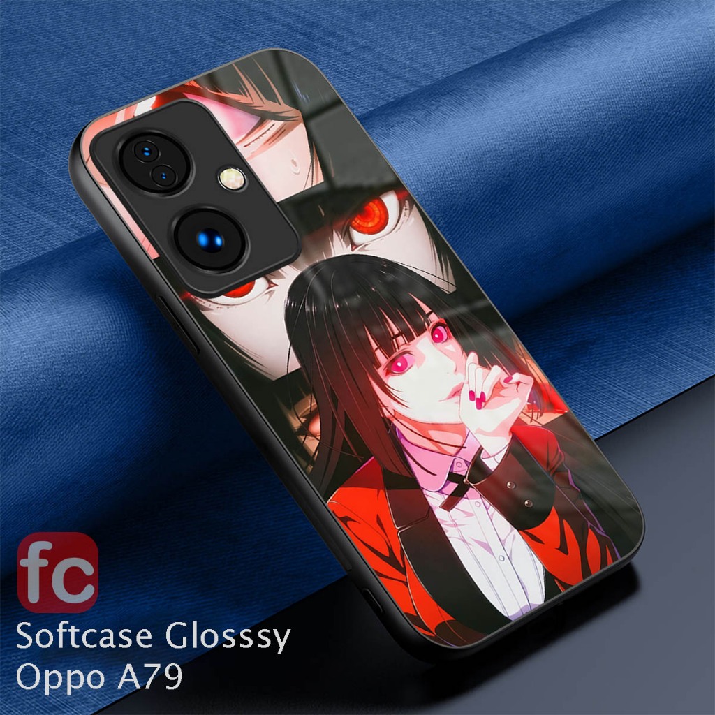 Softcase Kilau Oppo A79 |FR53| Case Premium Kamera Protector | Kesing Glossy Efek Kaca | Pic HD Sili