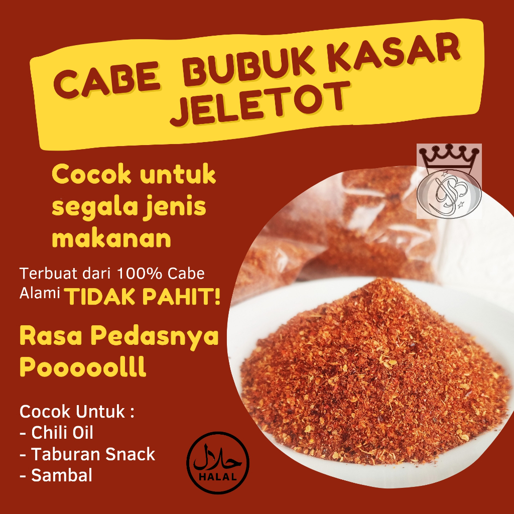 

Cabe Kasar Super Pedas Jeletot 1 Kg