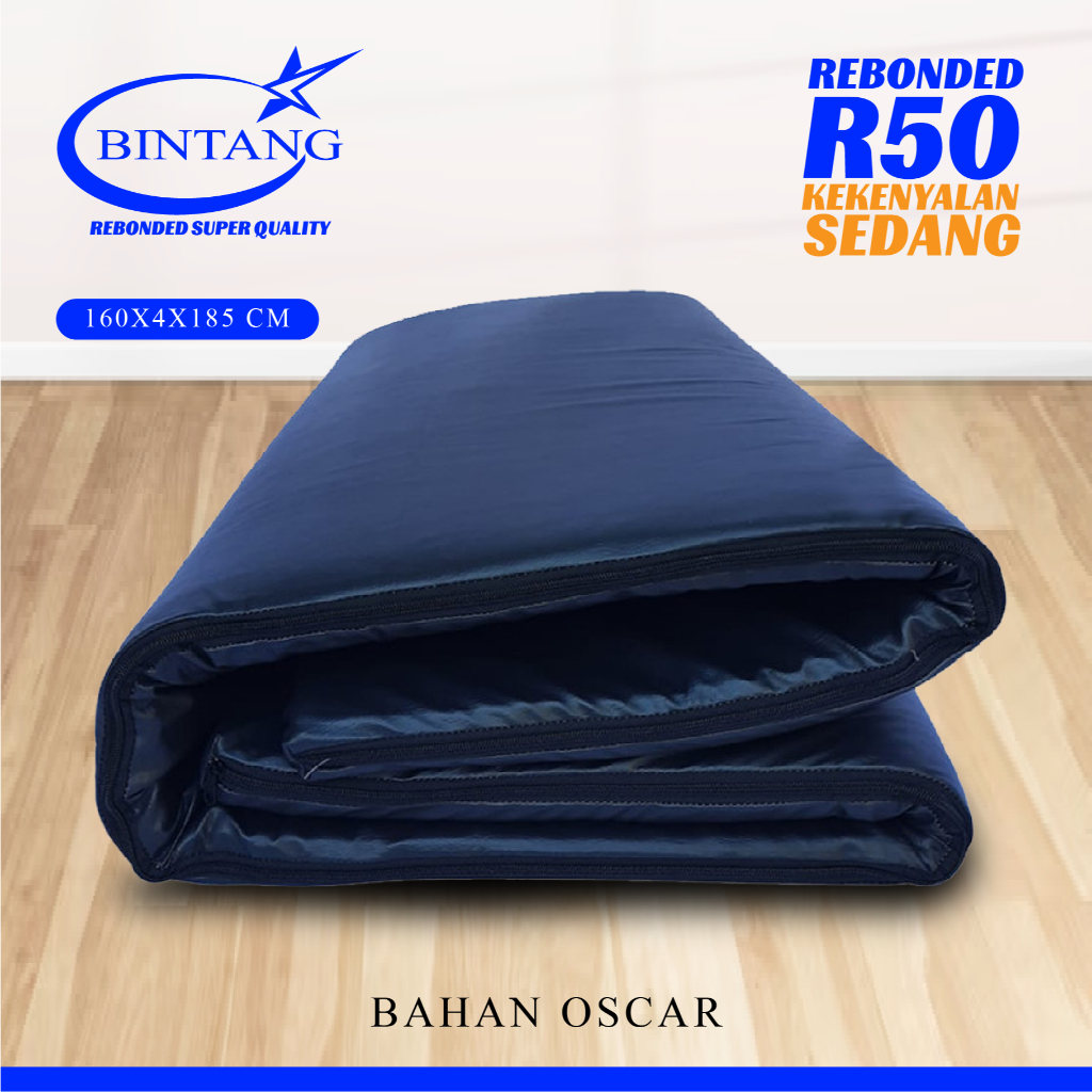 Kasur Lipat Rebonded R50 / Kasur Lipat 160x4x185 /Kasur Serbaguna