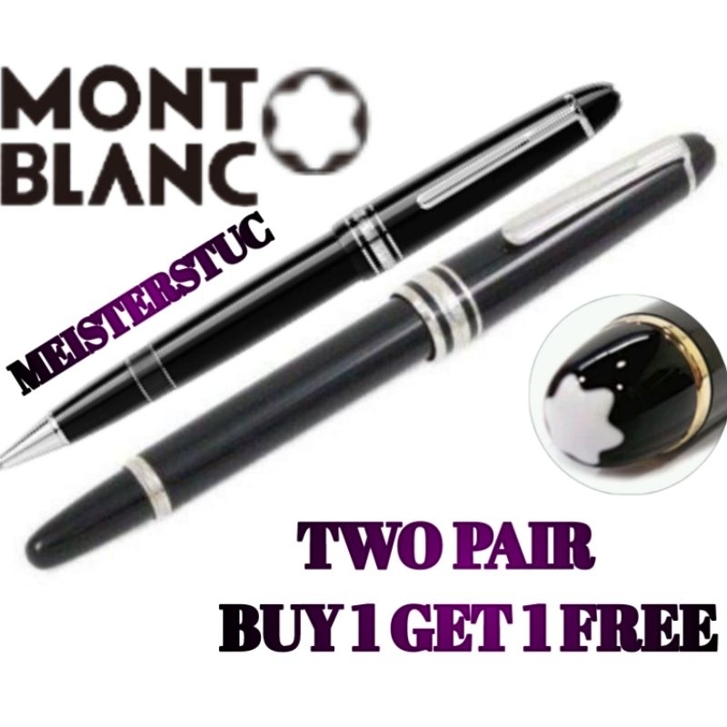 

Bollpoint Mewah Montblanc Meisterstuc RB Buy 1 Get 1 Free Stainless Clip Gratis Grafir Nama