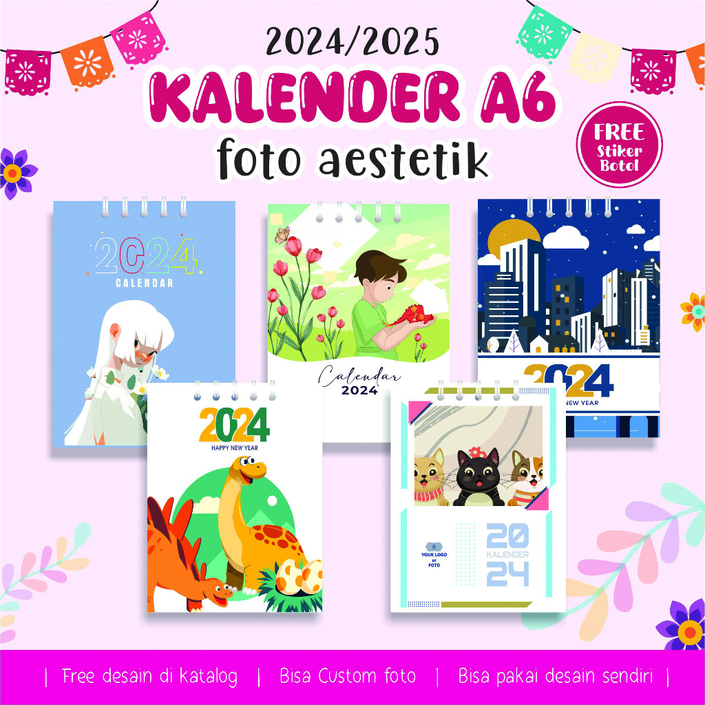 

Kalender Meja 2025 Estetik Uk.A6 ( 10,5 cm X 14,8 cm ) / Kalender Foto / Print Calendar Aesthetic Custom Print Foto / Kalender Mini