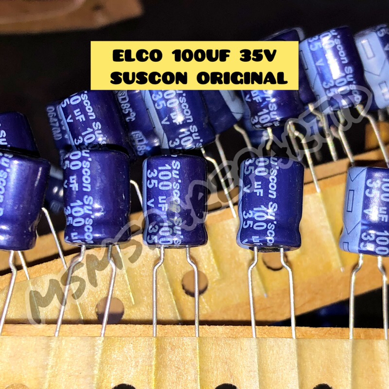 ELCO 100UF 35V SUSCON ORIGINAL