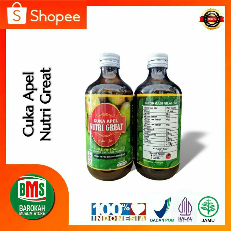 

CUKA APEL NUTRI GREAT 300ml