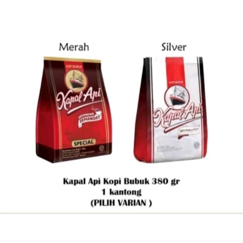 

[Gratis 1pcs Teh Poci Tubruk] Kopi Kapal Api Special Merah||Silver 380gram