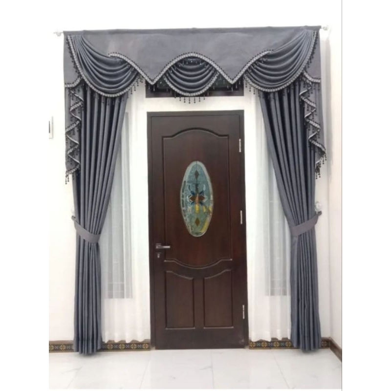 Tirai gorden blackout poni spanyol mewah