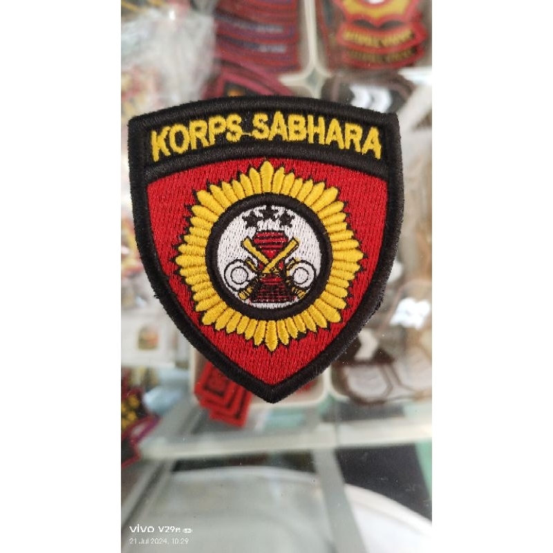 Bordir Timbul Korps Sabhara Polri