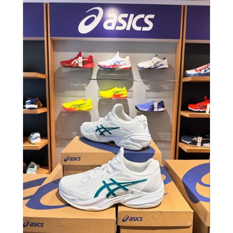 Asics Court FF 3 Novak ( White / Pitch Green )