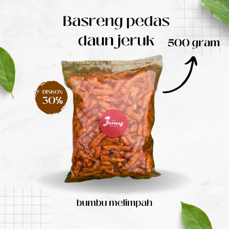 

BASRENG PEDAS DAUN JERUK 500 GRAM BASRENG STIK VIRAL
