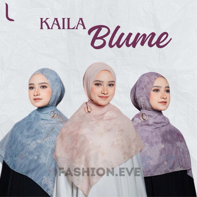 Kerudung Hijab Segi Empat Elzatta Motif Kaila Blume Terbaru 2024