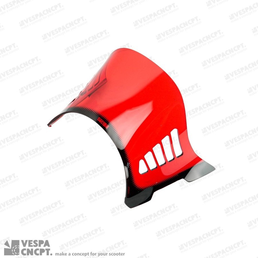 Windshield Sport Screen Sectbill Red Vespa Gts 3v 4v Iget 150