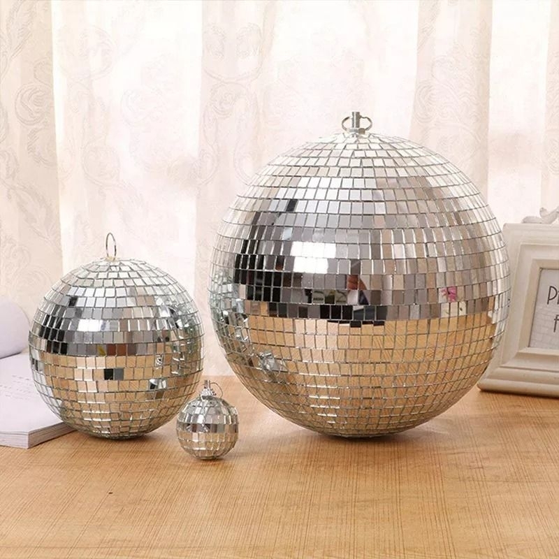 Bola Disko Gantung Reflective Mirror Disco Ball 30cm 40cm 20cm