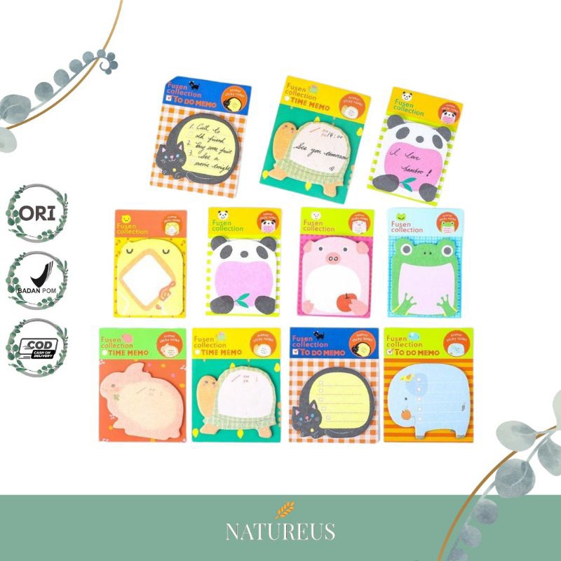 

❤️NATUREUS❤️ STICKY NOTES KARAKTER - TERLARIS