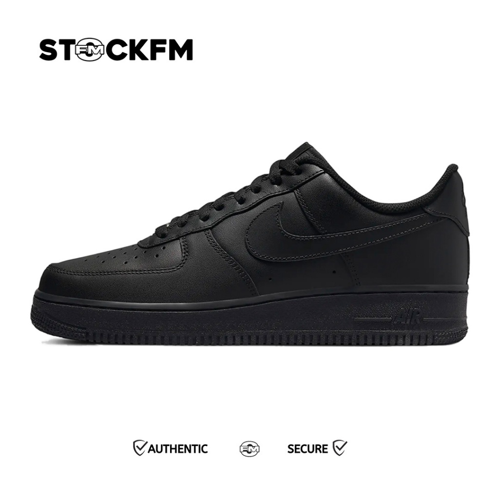 Nike Air Force 1 Low Triple Black 100% Original