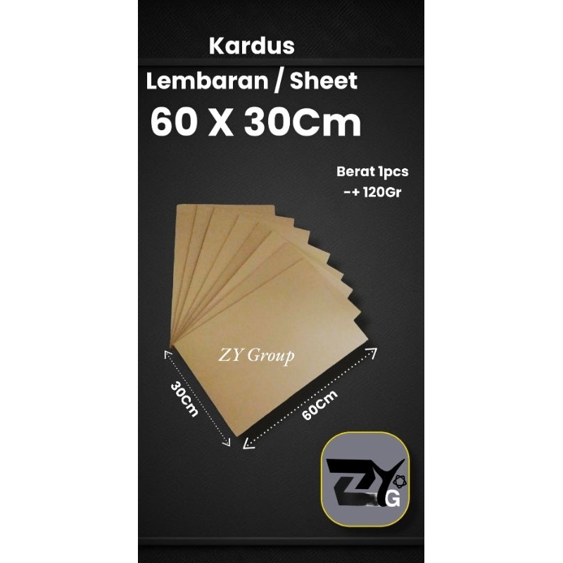 

KARDUS LEMBARAN / SHEET UK 60X30CM