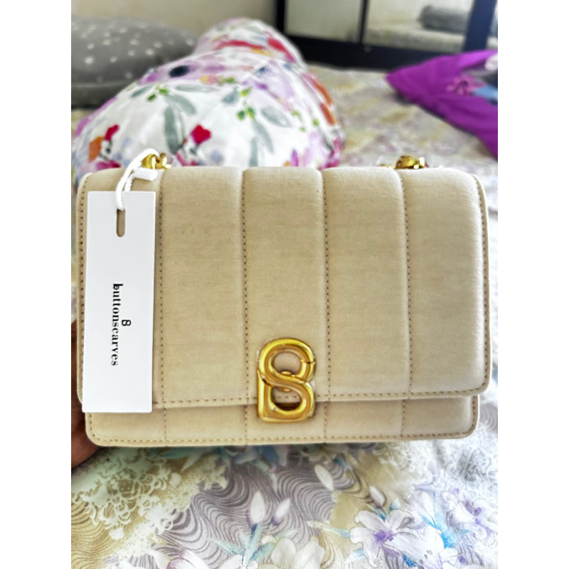 Nora denim bag tas by buttonscarves