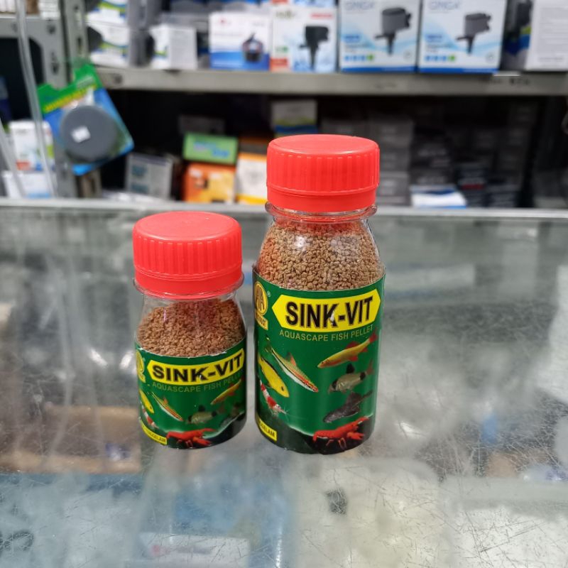 Sink Vit Akari Pakan Pelet Ikan Hias Kecil Tenggelam Aquascape 50gr 20gr