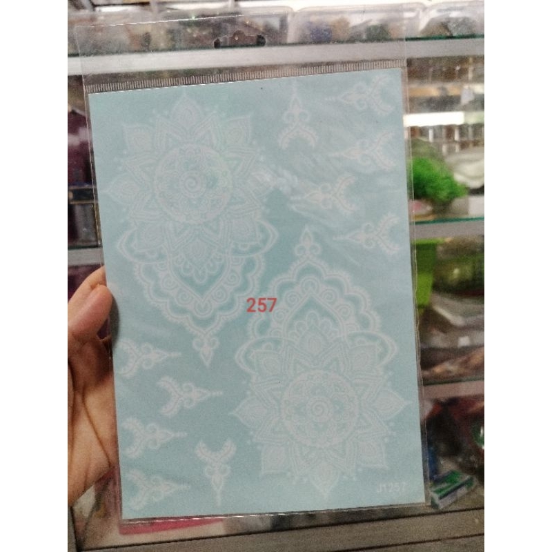 Henna instan/HENNA STIKER PUTIH