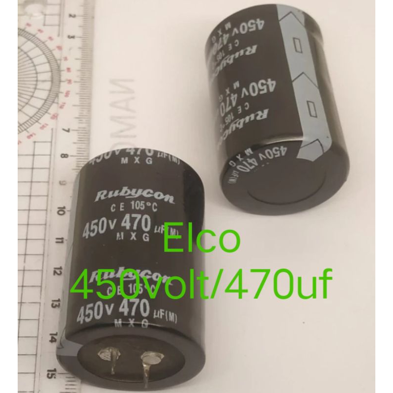 Elco 450Volt/470uf Robycon isi full