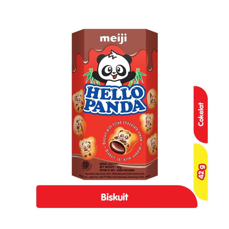 

Hello Panda Biskuit Krim Cokelat 42g