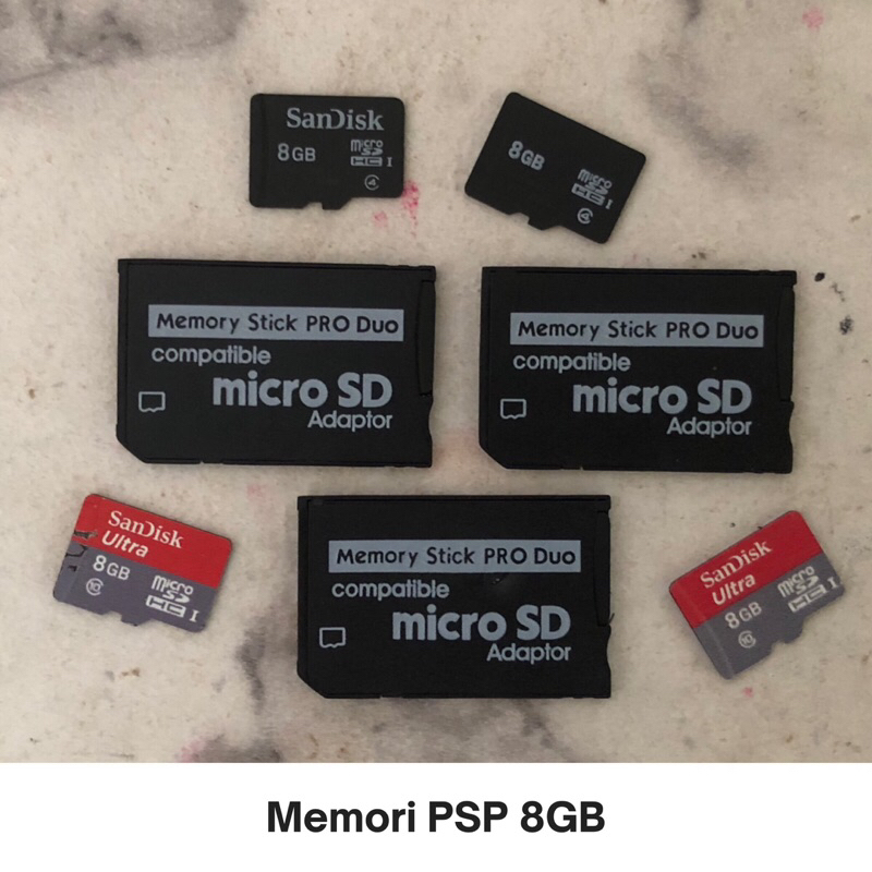 Adaptor Memory PSP + 8Gb / Bisa Request Game / Full Game