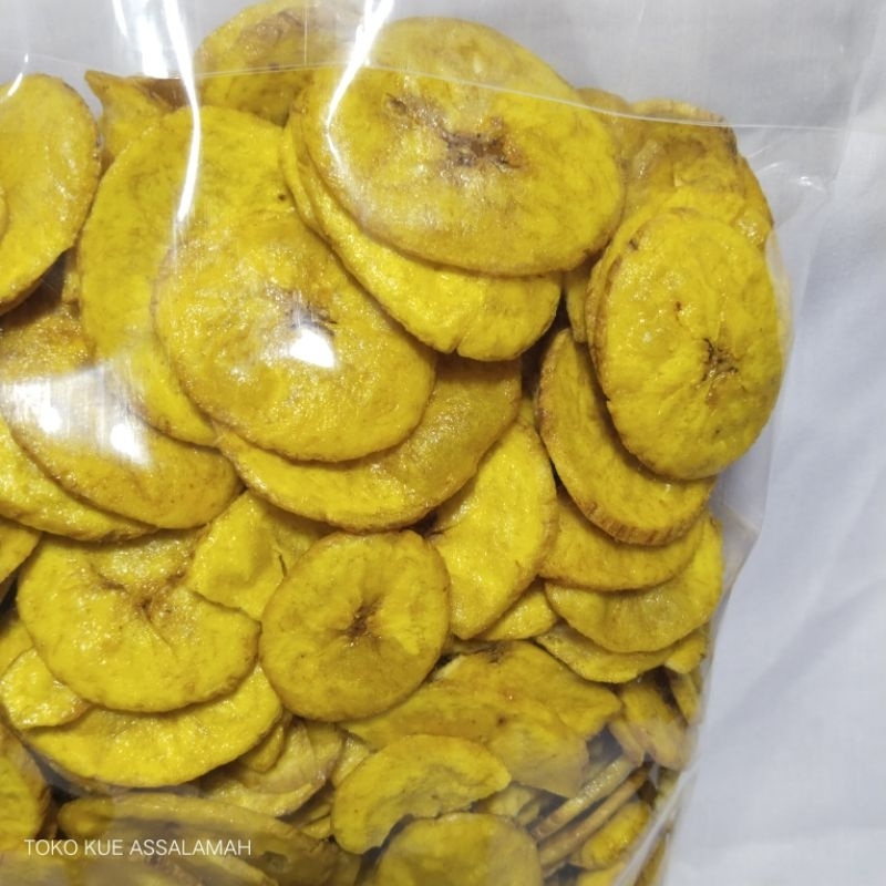 

Premium Keripik Pisang Manis 1kg / Keripik Pisang Koin