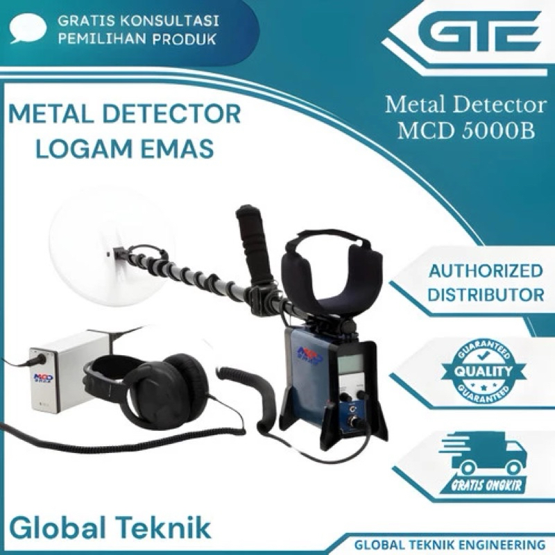 Metal Detector Logam Emas Detektor Logam Emas MCD 5000 B Terbaik