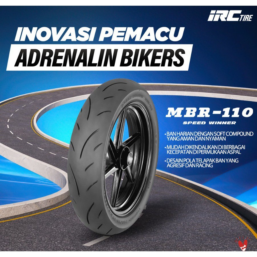 BAN IRC 140/70-14 MBR-110 SOFT COMPOUND TUBELESS Ban Motor FORZA, AEROX 155, XMAX,