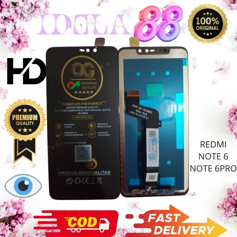 LCD FULLSET XIAOMI REDMI NOTE 6 / NOTE 6PRO ORIGINAL TOUCHSCREEN LCD