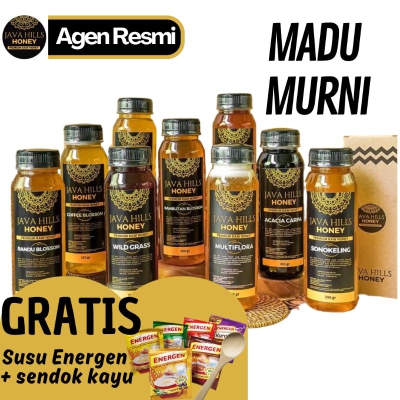 

MADU MURNI JAVA HILLS HONEY, KUALITAS PREMIUM, ASLI, MURNI TANPA PEMANASAN | MULTIFLORA, COFFEE BLOSSOM, WILD GRASS, SONOKELING