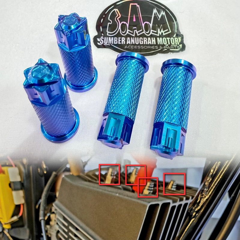 MUR HEAD TITANIUM RX KING FIZR 125Z RXS SATRIA 2T MIO JUPITER VEGA RXK RXKING F1ZR 2 TAK YAMAHA 125 