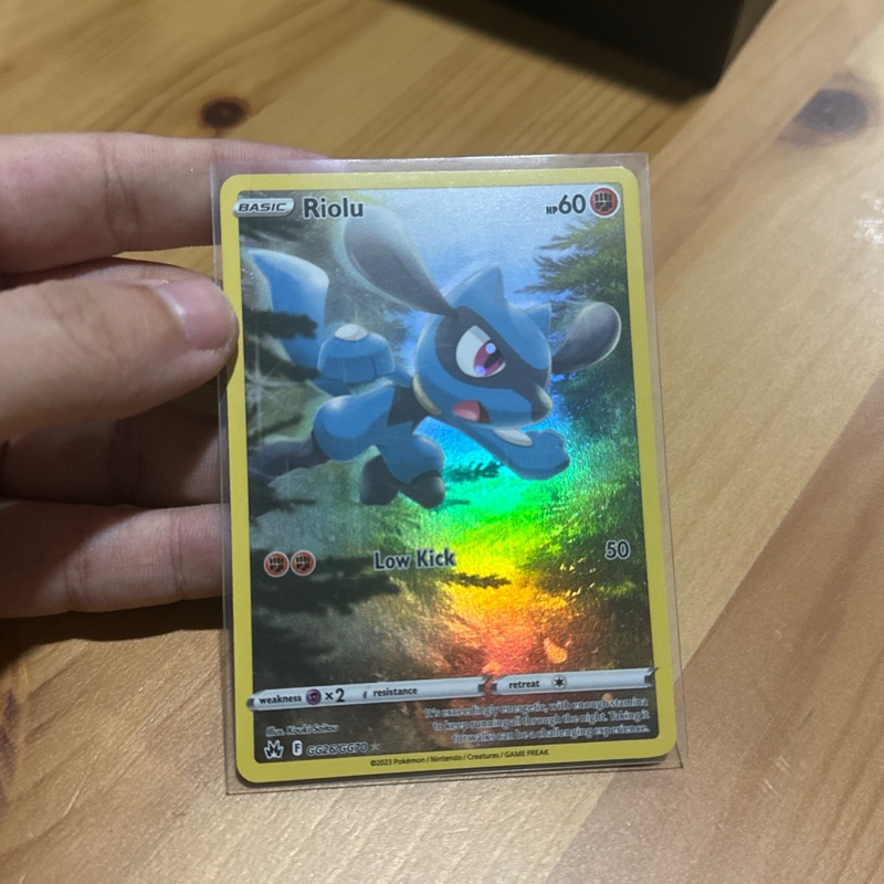riolu crown zenith en gg26/gg70 pokemon tcg