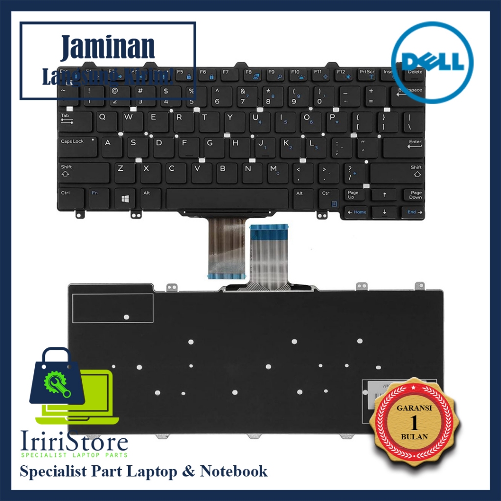 Keyboard Notebook Dell Latitude E5250 E5270 E7250 5250 5270 Black