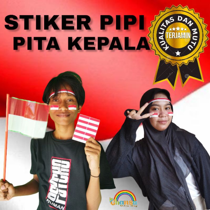 

STIKER PIPI MERAH PUTIH SATUAN / STIKER PIPI HUT RI / stiker murah / Stiker Merah Putih / Stiker Indonesia