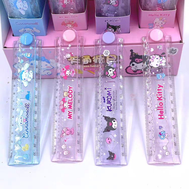 

Penggaris Lipat Warna Warni Lucu Sanrio / Cute Folding Ruler Cinnamoroll, Melody, Kitty, Kuromi