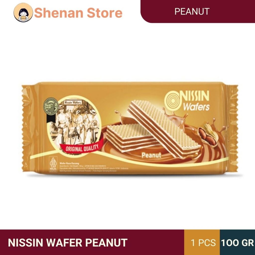 

NISSIN WAFER PEANUT 110GR CEMILAN MAKAN RINGAN BISKUIT