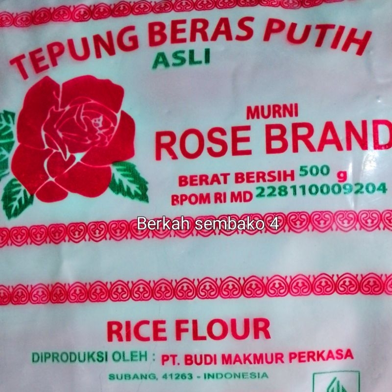 

Tepung beras rose brand 500g