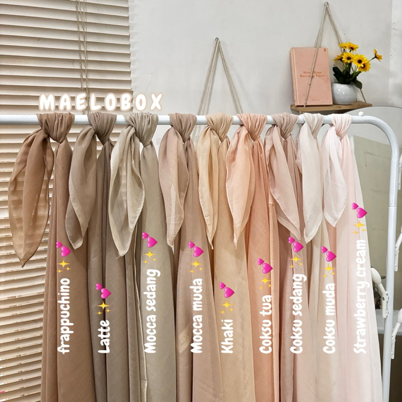 (FREE JARUM PENTUL & POUCH) Kerudung PARIS JADUL Murah Paris jadul HIJAB PARIS JADUL merk red rose h